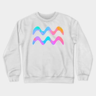 Aqua Symbol Rainbow Crewneck Sweatshirt